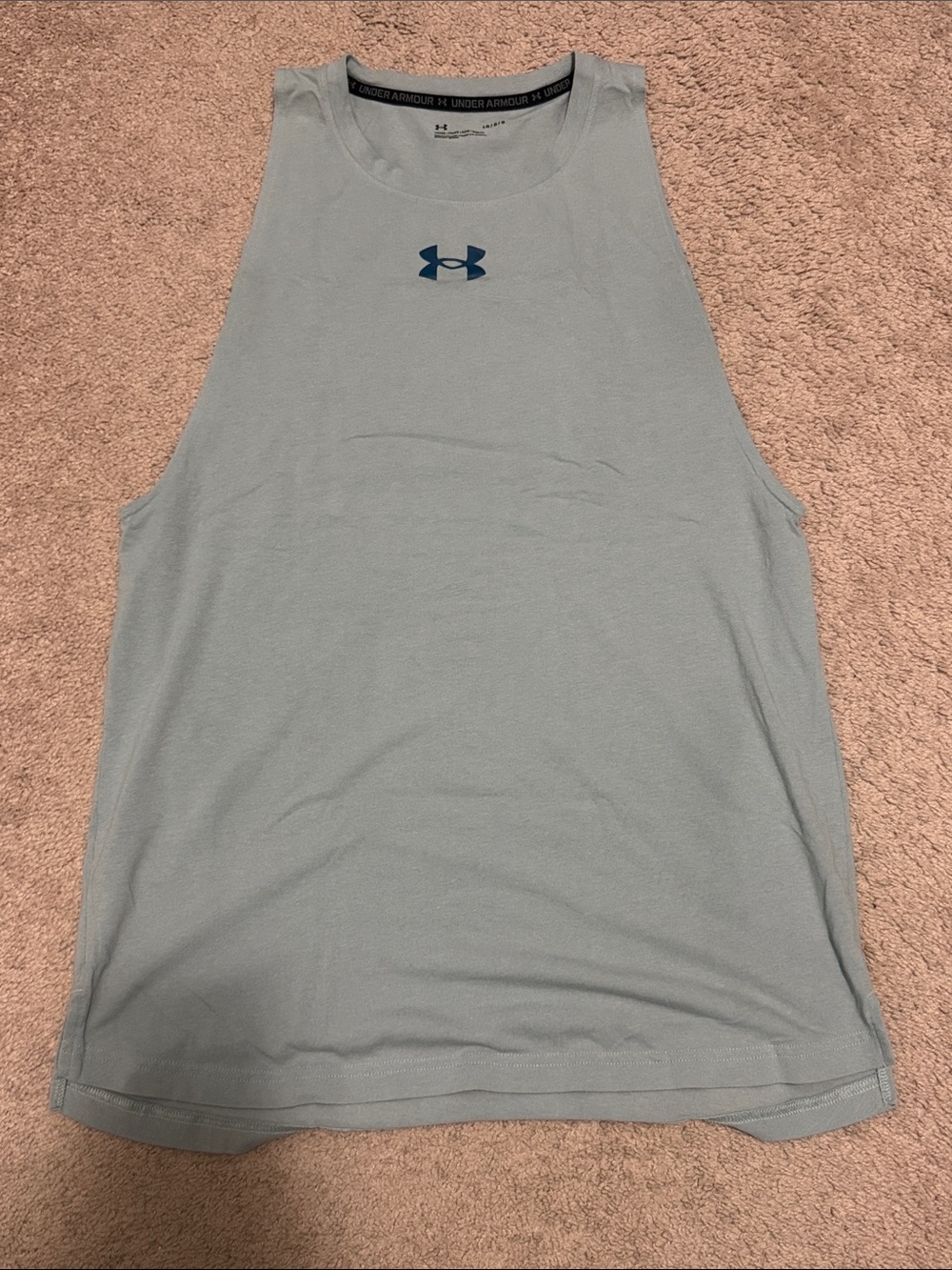 Under Armour Light Blue Performance Muscle Tank